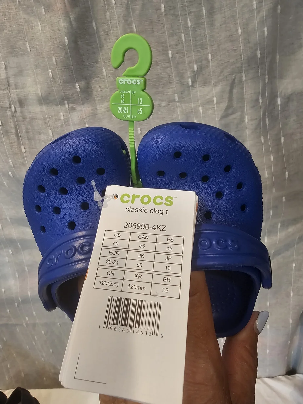 Crocs Toddler Kids Classic Clog in Bright Blue. US Size C5. New